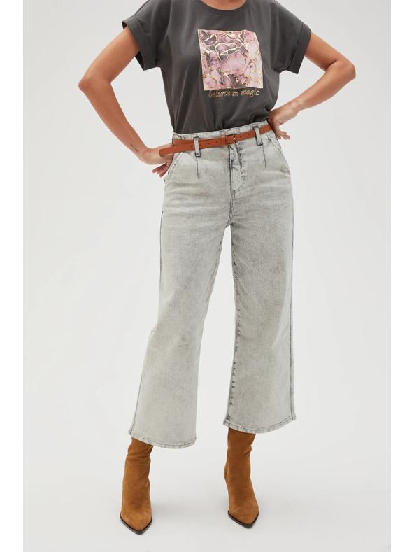 Moodo Dámske sivé džínsy Moodo