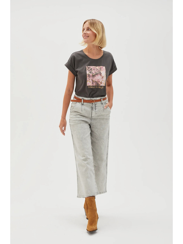 Moodo Dámske sivé džínsy Moodo