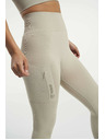 Tenson Dámske bezšvové funkčné legíny TENSIS Seamless Tights W béžové