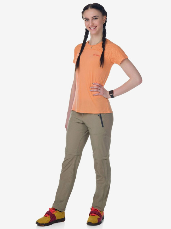 Kilpi Béžové dámske outdoorové nohavice Kilpi HOSIO