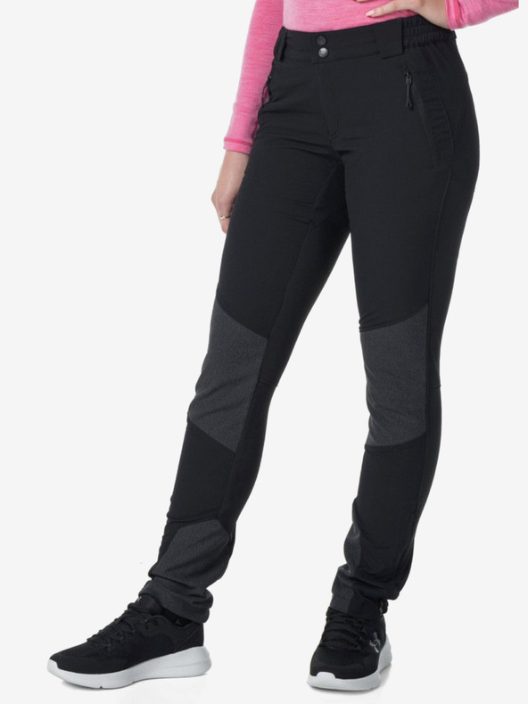 Kilpi Čierne dámske outdoorové nohavice KILPI NUUK