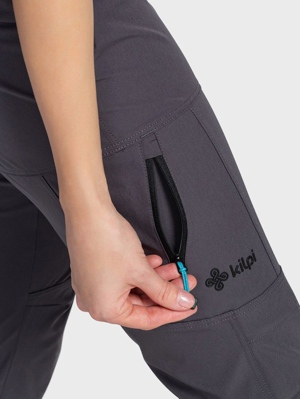 Kilpi Tmavosivé dámske outdoorové nohavice Kilpi BELVELA