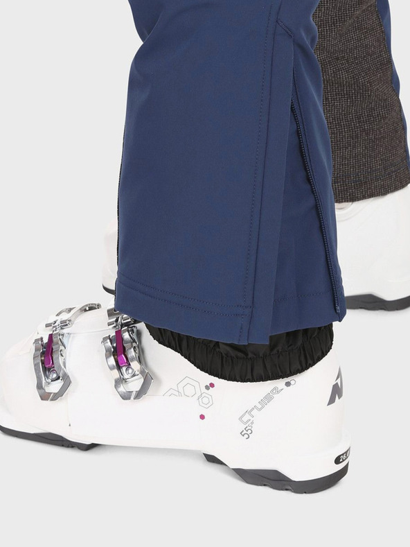 Kilpi Tmavomodré dámske softshellové lyžiarske nohavice Kilpi RHEA