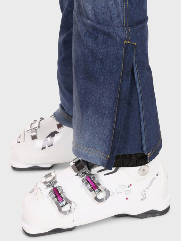 Kilpi Tmavomodré dámske softshellové lyžiarske nohavice Kilpi JEANSO