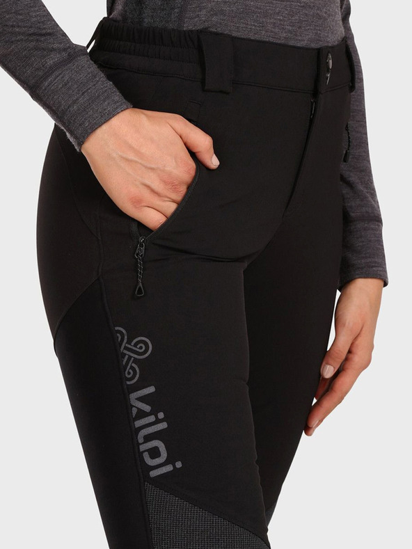 Kilpi Čierne dámske outdoorové nohavice KILPI NUUK