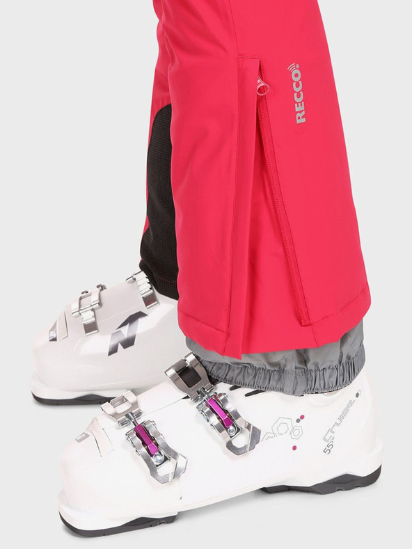 Kilpi KILPI EURINA Tmavoružové dámske lyžiarske nohavice