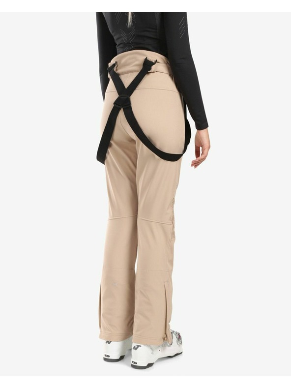 Kilpi Dámske softshellové lyžiarske nohavice Kilpi DIONE-W Beige