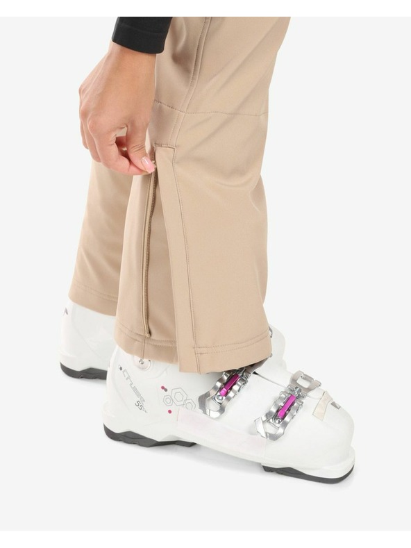 Kilpi Dámske softshellové lyžiarske nohavice Kilpi DIONE-W Beige