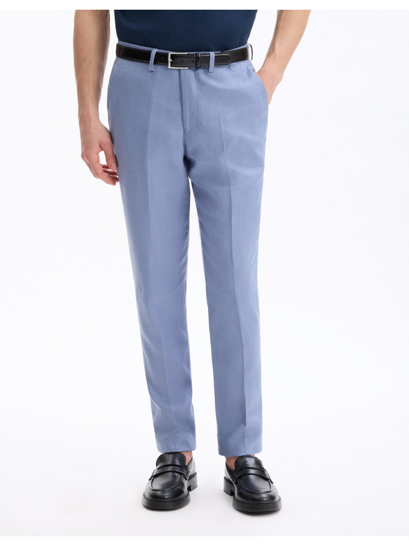 Celio Ľanové spoločenské nohavice Bohot2 30