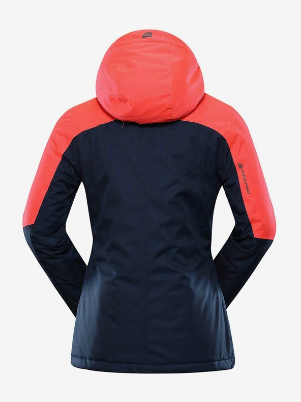 ALPINE PRO Oranžovo-modrá dámska lyžiarska bunda Alpine Pro SARDARA 5