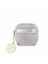 Guess Guess 4G Script PC/PU Charm Obal pre AirPods 4 Pink