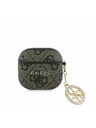Guess Guess 4G Script PC/PU Charm Obal pre AirPods 4 Brown