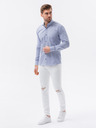 Ombre Clothing Svetlo modrá pánska košeľa Ombre Clothing K643