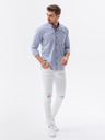 Ombre Clothing Svetlo modrá pánska košeľa Ombre Clothing K643