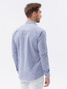 Ombre Clothing Svetlo modrá pánska košeľa Ombre Clothing K643