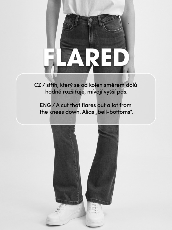 GAP Džínsy flare High Rise '70s GAP