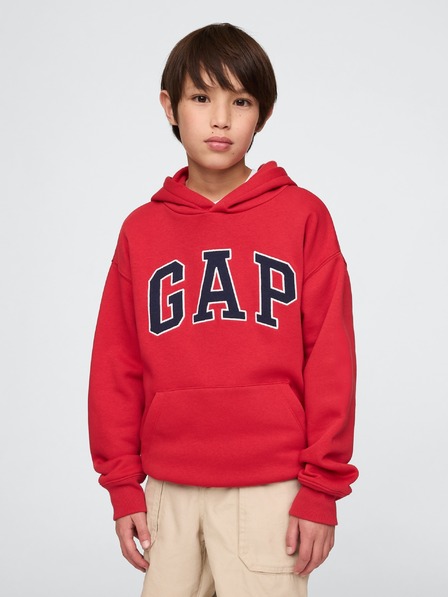 GAP Detská mikina s logom a fleece GAP