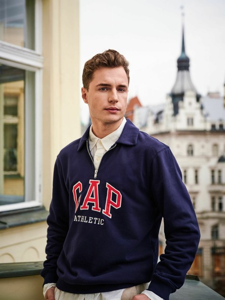 GAP Polo mikina s logom GAP