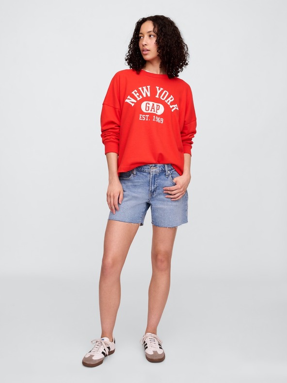 GAP Oversize mikina s logom Americana GAP