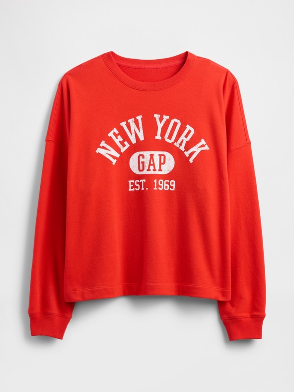 GAP Oversize mikina s logom Americana GAP