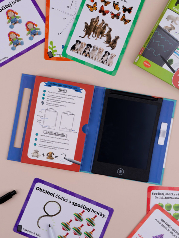 ELLA & MAX Magická tabuľka a stieracie karty - Prvé počítanie