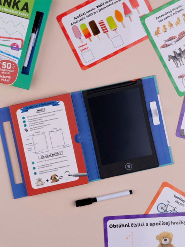 ELLA & MAX Magická tabuľka a stieracie karty - Prvé počítanie