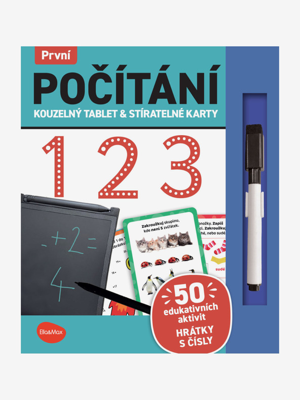 ELLA & MAX Magická tabuľka a stieracie karty - Prvé počítanie