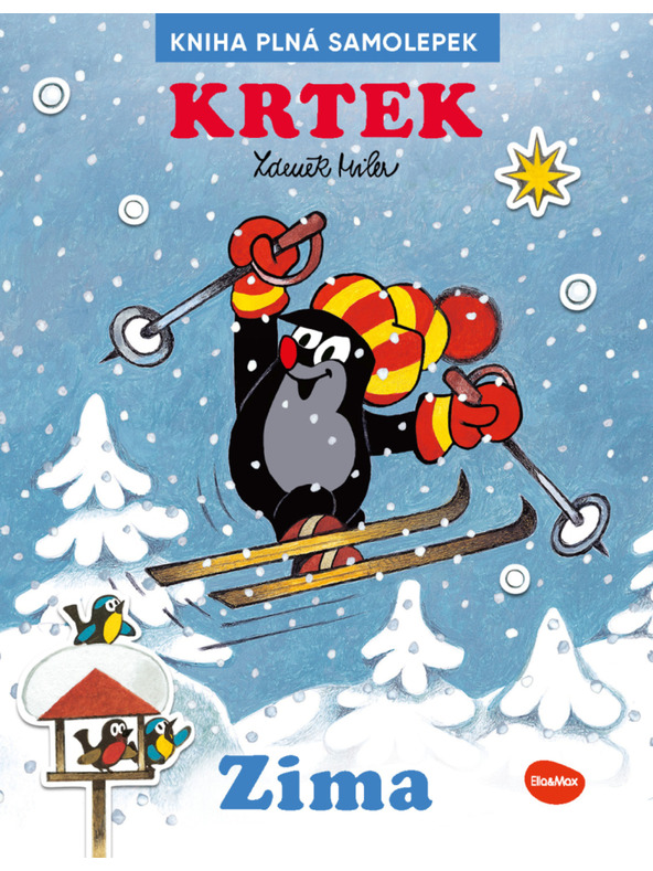 ELLA & MAX KRTKO a ZIMA ─ Kniha samolepiek
