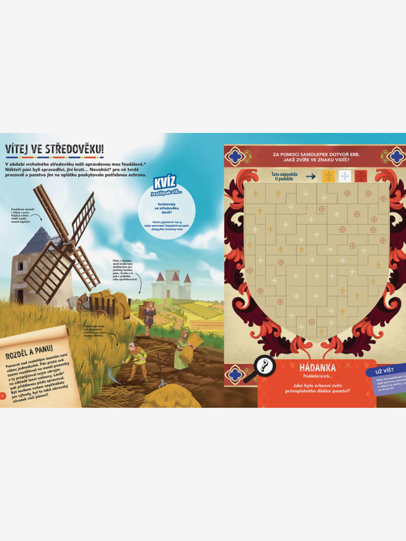 ELLA & MAX MISE MEDIEVAL - Pátranie a záchrana so samolepkami