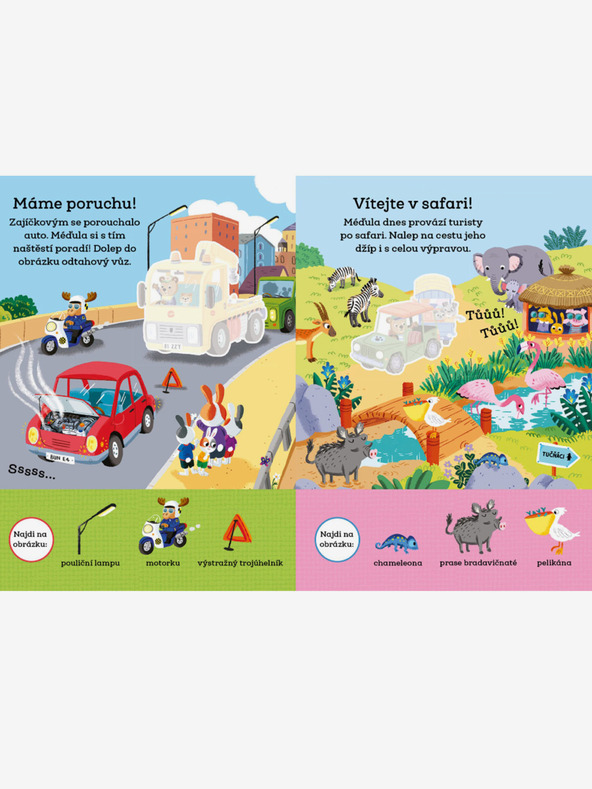 ELLA & MAX MAD ŠIKULA: POZNÁME DOPRAVU - Kniha so samolepkami