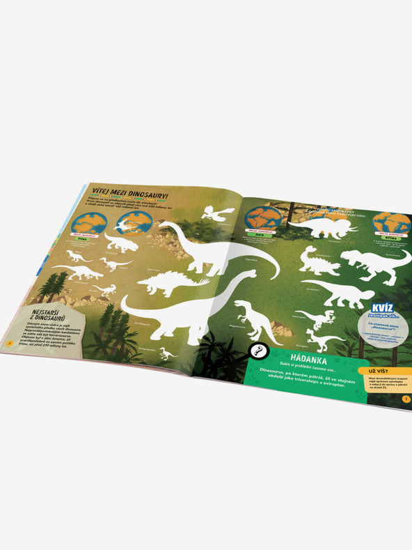 ELLA & MAX MISE DINOSAUROV - Pátranie a záchrana so samolepkami