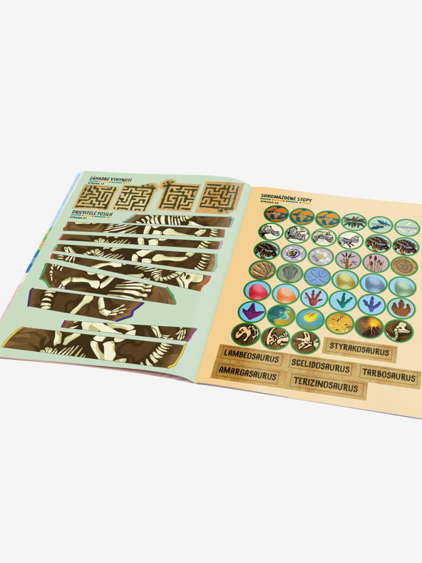 ELLA & MAX MISE DINOSAUROV - Pátranie a záchrana so samolepkami