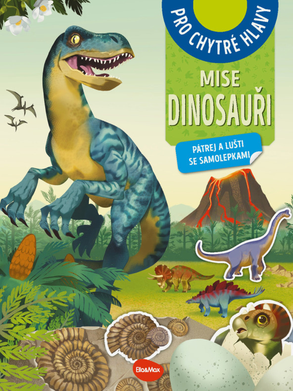 ELLA & MAX MISE DINOSAUROV - Pátranie a záchrana so samolepkami