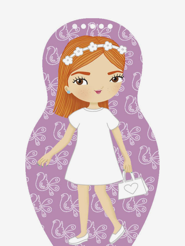 ELLA & MAX Oblečte moravské bábiky NATALKA - Omaľovánka