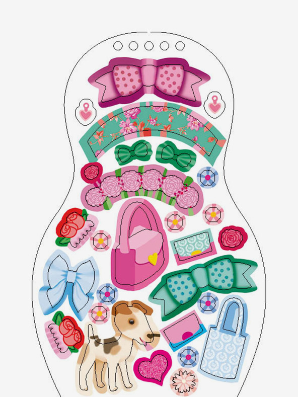 ELLA & MAX Oblečte moravské bábiky NATALKA - Omaľovánka