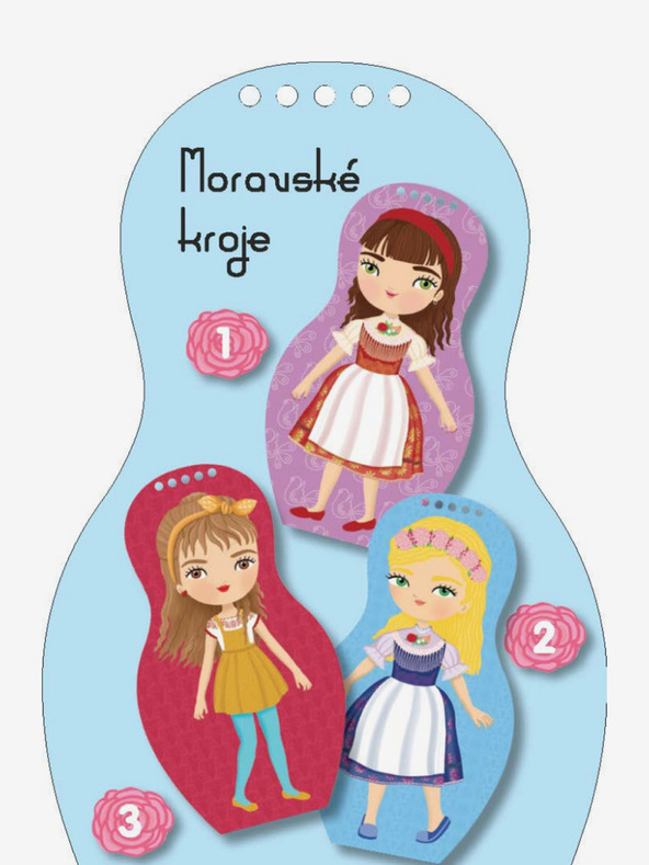 ELLA & MAX Oblečte moravské bábiky NATALKA - Omaľovánka
