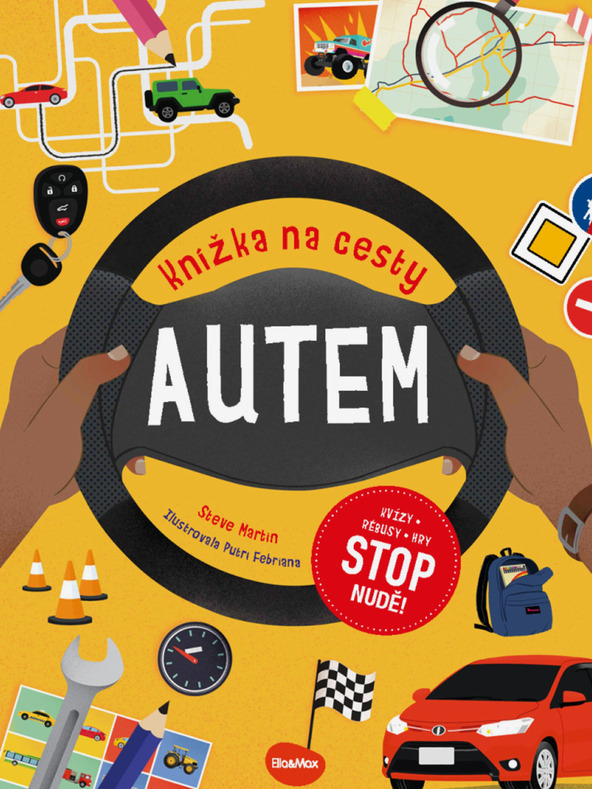 ELLA & MAX Kniha na cesty autom - Zastavte nudu: kvízy, hádanky, hry