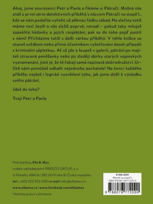 ELLA & MAX PÁTRAČI NA STOPE II. – Detektívne príbehy pre deti
