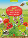 ELLA & MAX SVET Vtákov, húb a iných živočíchov našich záhrad - Kniha s plagátom a samolepkami