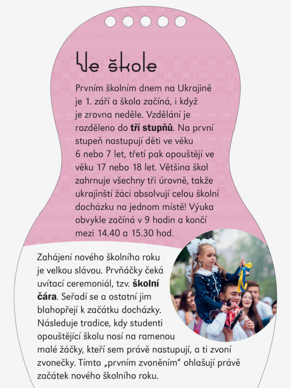 ELLA & MAX Oblečte ukrajinské bábiky ALINA - Omaľovánky