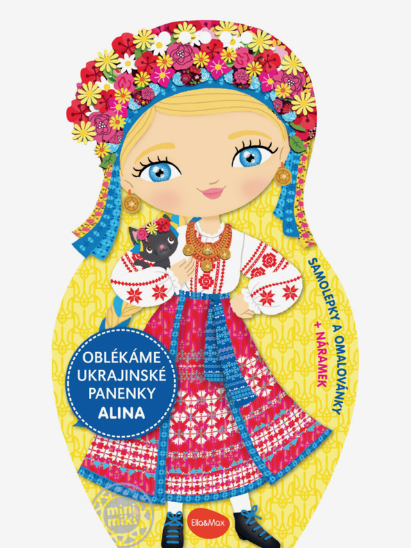 ELLA & MAX Oblečte ukrajinské bábiky ALINA - Omaľovánky