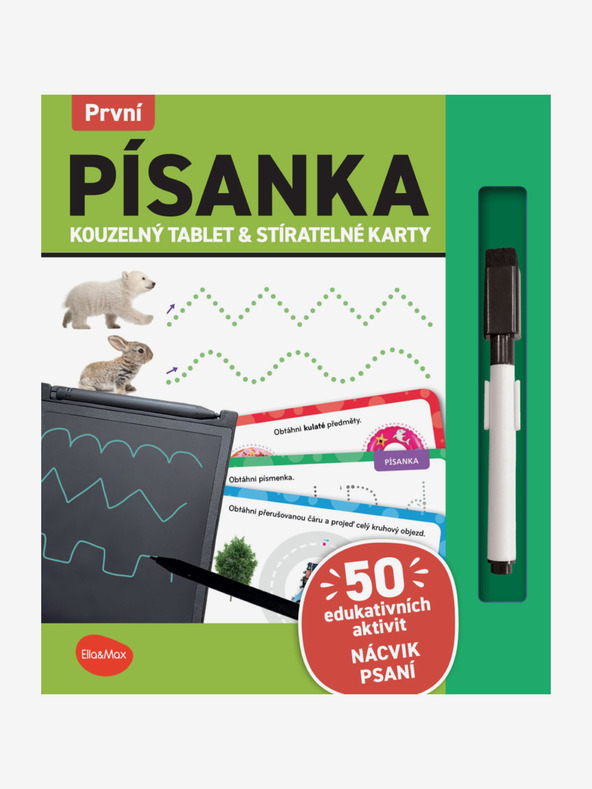 ELLA & MAX Magická tabuľka a stieracie karty - Prvé písmo