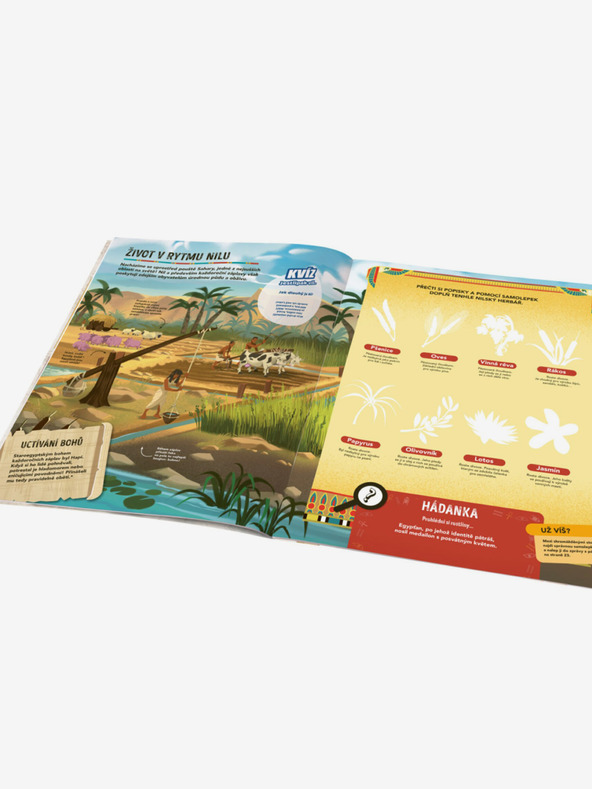 ELLA & MAX MISE EGYPT - Pátranie a záchrana so samolepkami