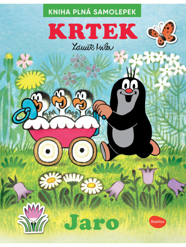 ELLA & MAX KRTKO a JAR ─ Kniha samolepiek