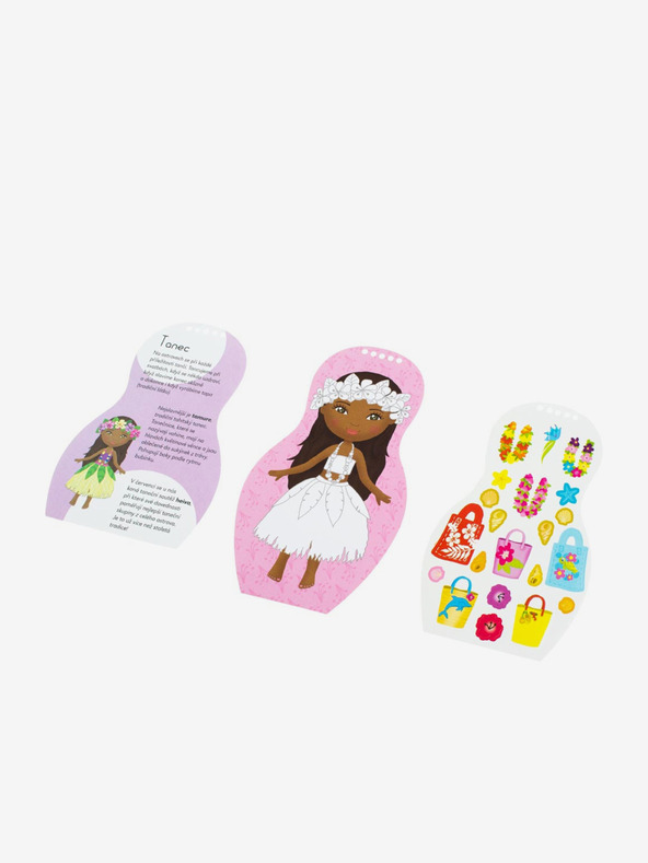 ELLA & MAX Obliekanie tahitskej bábiky Mohea - omaľovánka