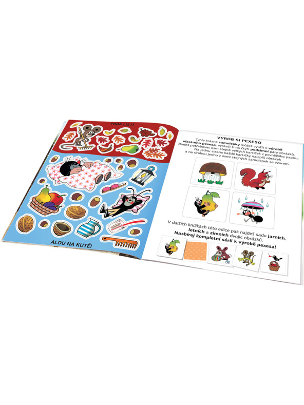 ELLA & MAX KRTKO a JESEŇ ─ Kniha samolepiek