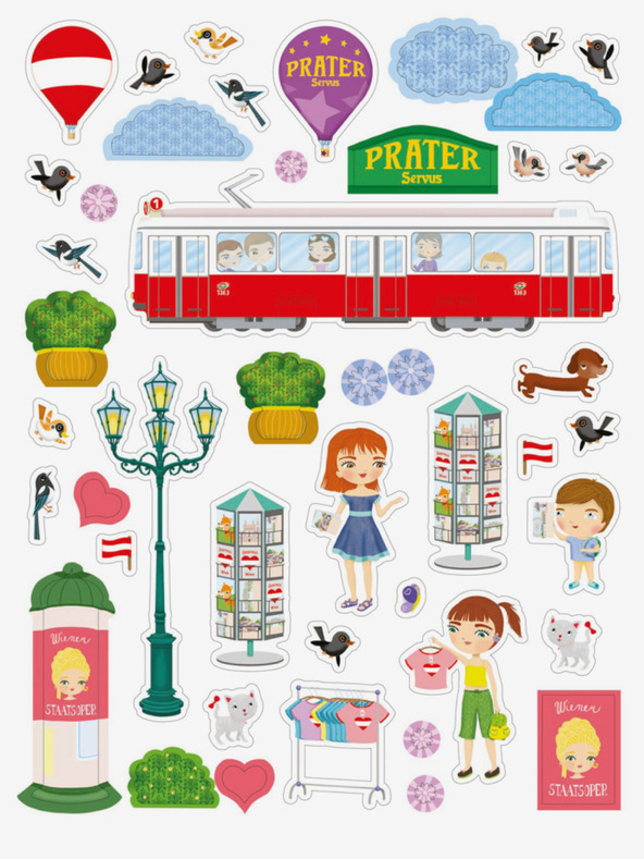 ELLA & MAX JÚLIA a VIEDEŇ - Mesto plné samolepiek