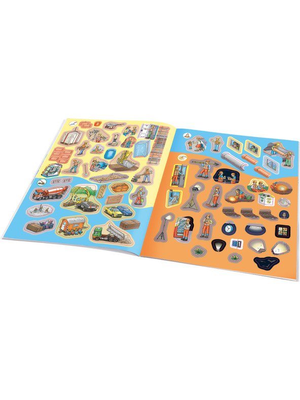 ELLA & MAX Moja prvá kniha samolepiek - STAVEBNÉ STROJE