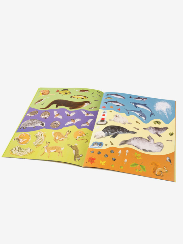 ELLA & MAX Ježkovia, ucháči a iné chlpaté tvory - Kniha samolepiek