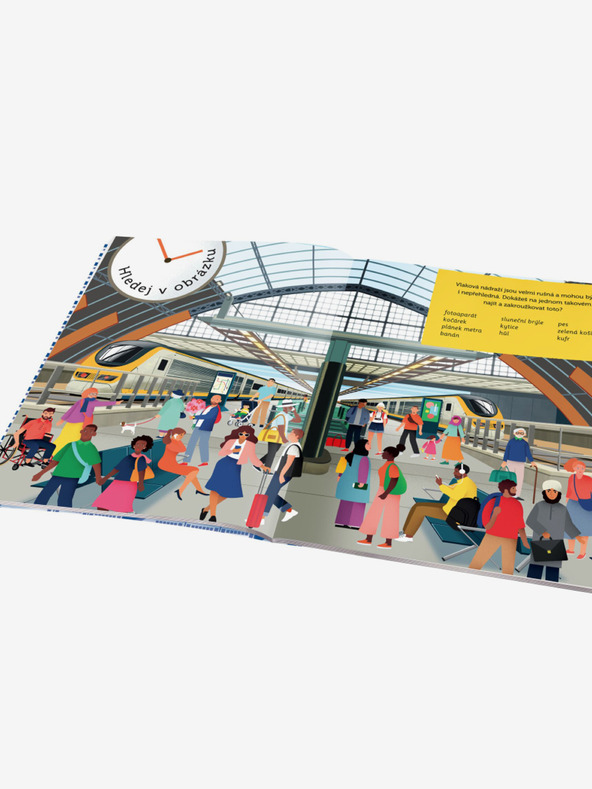 ELLA & MAX Kniha na cesty vlakom - Stop nude: kvízy, hádanky, hry